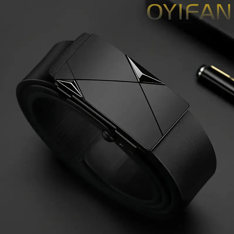 cinto  glamoroso da marca OYIFAN  de couro verdadeiro e fivela automática  ajustável.                Toque de elegância para qualquer ocasião..  Descubra conforto e estilo.  Seu bebê merece o melhor.  Leve e elegante...