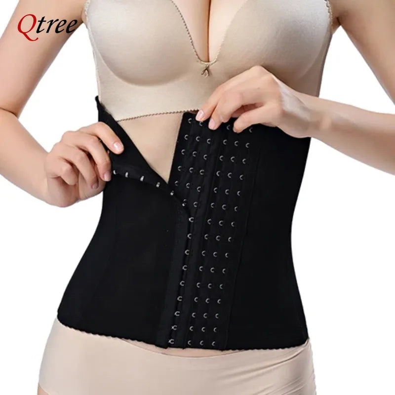 Cinta  Slimming Waist Trainer Belt Shapewear Women Belly Cincher Body Shaper Fat Compression Strap Girdles Firm Hook Corset
