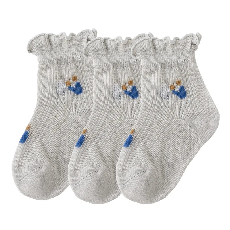 3Pair/ meias Newborn Baby oSocks Summer Thin Casual Kids' Baby de  0 meses a 12 meses                    Seu bebê merece o melhor.  A escolha perfeita para o dia a dia.  Ideal para momentos especiais..  Seu bebê merece.