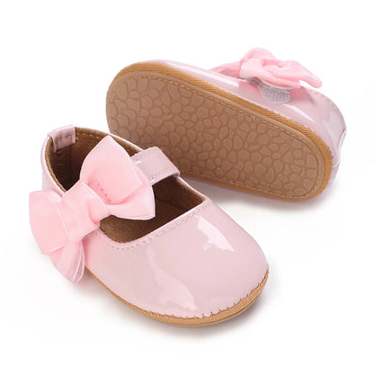 Baby Shoes Girl Rubber Sole Anti-slip Toddler First Walkers Infant Crib Shoes  Girl Moccasins