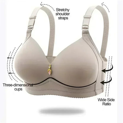 Sports Bra Bralette Sexy Large Size No Steel Ring Lingerie Push Up Breathable Women's Underwear Thin Cup Glossy Bras Mujer