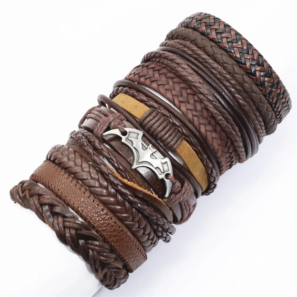 psk de 10 pulseiras  feitas a mão e elaborada com material de excelente categoria com couro verdadeiro.