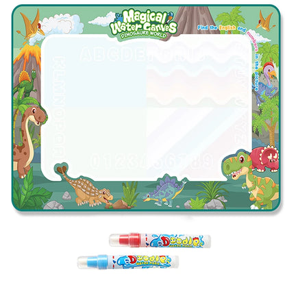 100x80cm Water Doodle Mat Magic Drawing Doodling Mat Coloring Mat Drawing Board Educational Toys for 2-7 Years Old Boys and Girl