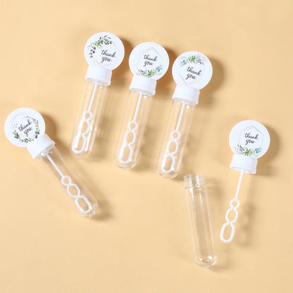 Fraco para bolhas de sabão  com etiquetas a dizer..  muito obrigado. ideal para lembrançinhas de festas,