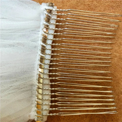 Real Photos Long Lace Appliques Wedding Veil White Ivory Cathedral 1 Layer Bridal Veil  Bride Veil Wedding Accessories