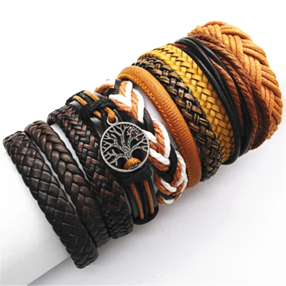 psk de 10 pulseiras  feitas a mão e elaborada com material de excelente categoria com couro verdadeiro.