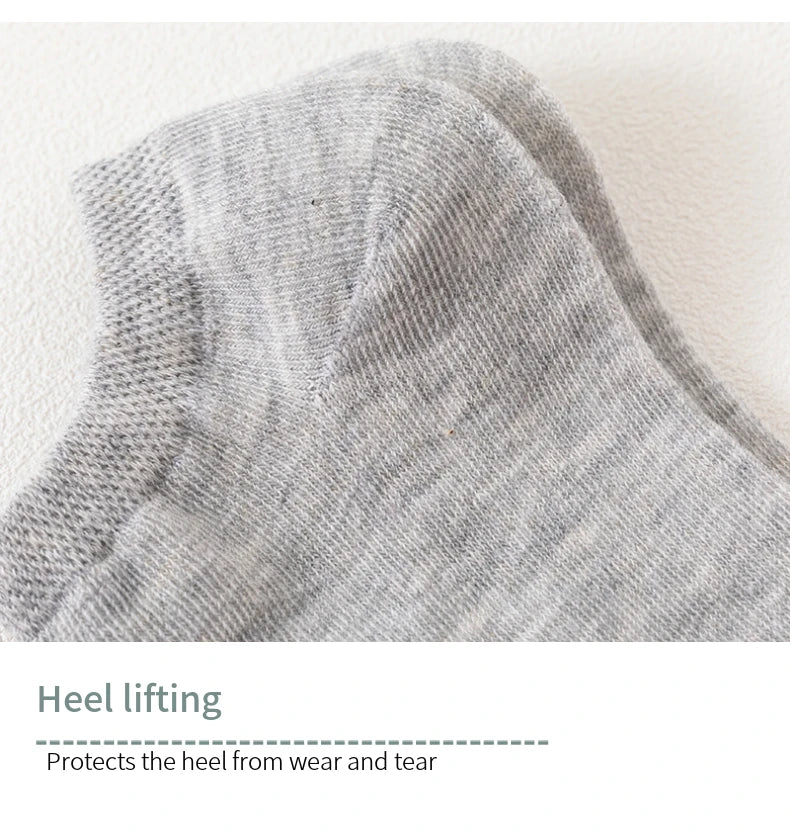 10 Pairs of Colored Cotton WOMEN'S Short Socks, Ankle Breathable Mesh Sports Socks, Summer Casual Solid Color Boat Socks