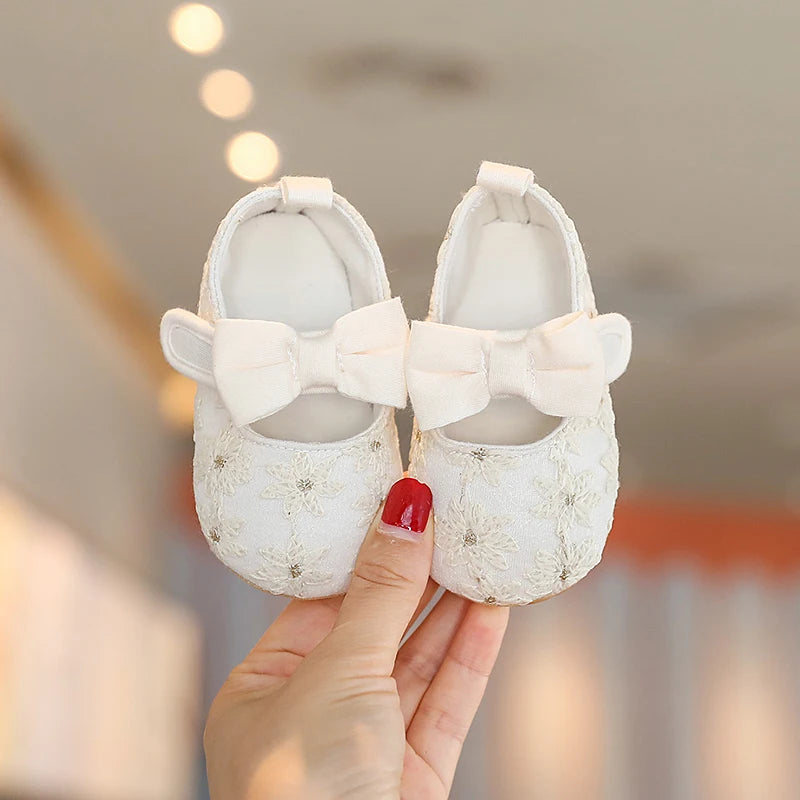 Baby Shoes Girl Rubber Sole Anti-slip Toddler First Walkers Infant Crib Shoes  Girl Moccasins