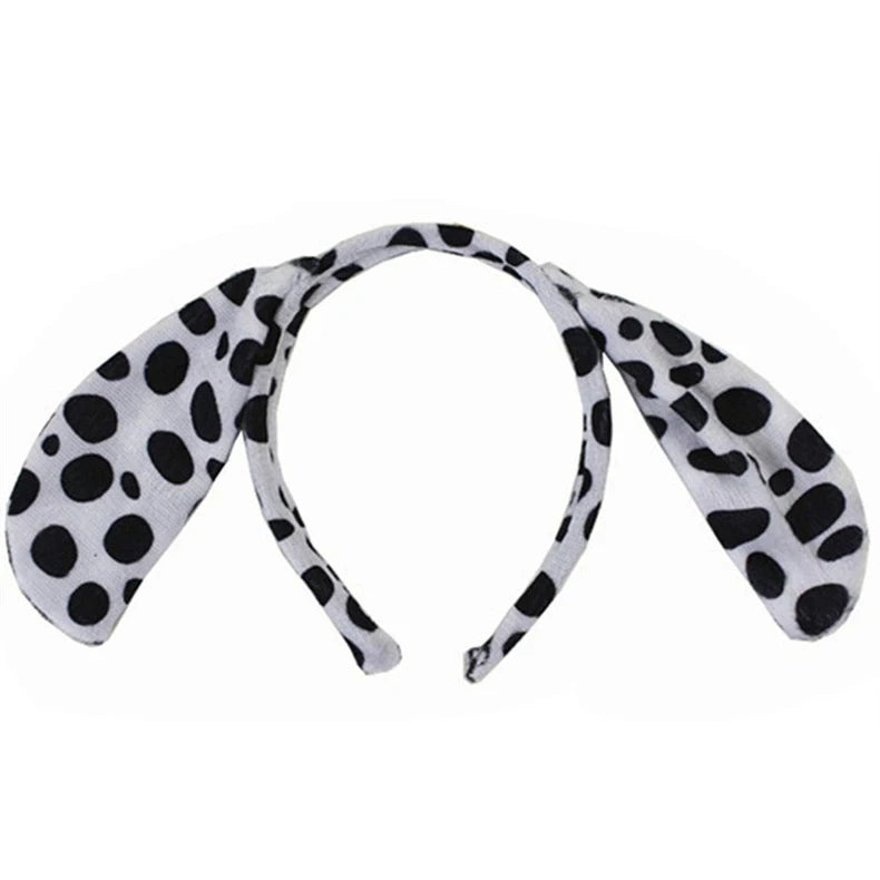 tiara Girls Cute Cow Giraffe Elephant Monkey Headband Kawaii Soft Cat Bear Tiger Panda Ears Headpiece Performance Birthday Party Wear