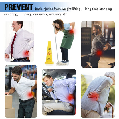 Breathable Back Brace for Relieve Lower Back Pain Women & Men - Waist Lumbar Lower Back Support Belt for Sciatica,Herniated Disc
