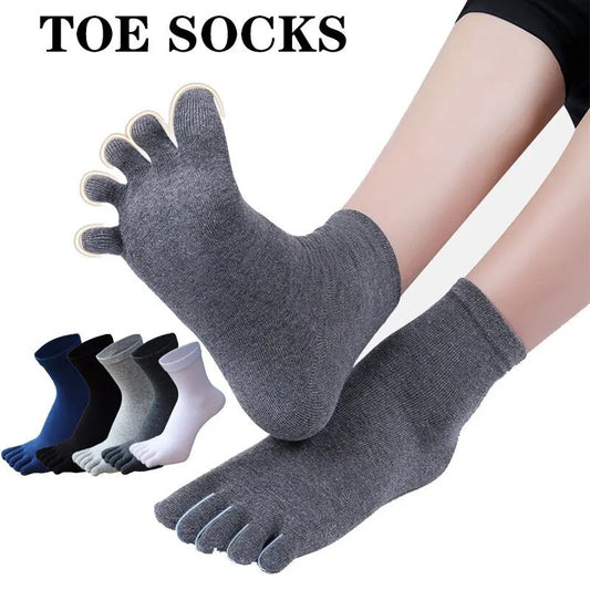 Men's Sweat Socks Toe Socks..Para homens  e jovens 4 Pairs