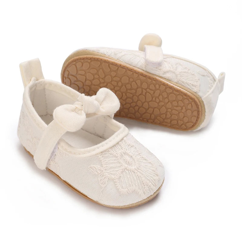 Baby Shoes Girl Rubber Sole Anti-slip Toddler First Walkers Infant Crib Shoes  Girl Moccasins