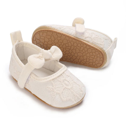Baby Shoes Girl Rubber Sole Anti-slip Toddler First Walkers Infant Crib Shoes  Girl Moccasins