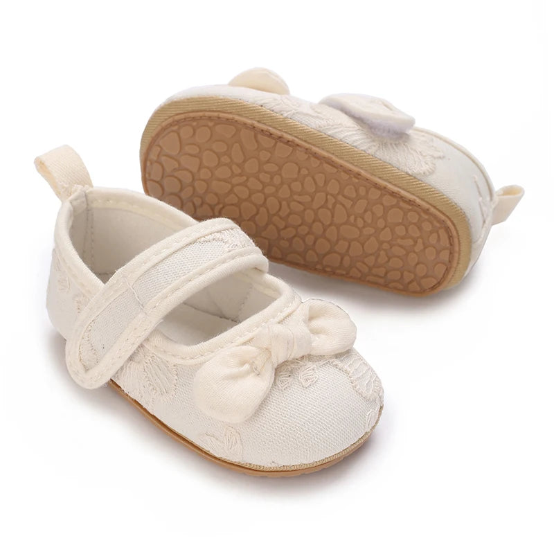 Baby Shoes Girl Rubber Sole Anti-slip Toddler First Walkers Infant Crib Shoes  Girl Moccasins