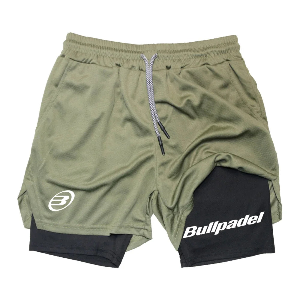 New Men's Sport Shorts Summer Male Breathable Shorts Quick-Drying, Outdoor Running Sportwear comprotecao em lycra