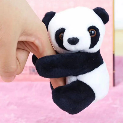 Mini Panda Clip Plush Toy Plushie Hanging Ornament PP Cotton Stuffed Living Room Curtain Decor Pendant Gift 10cm