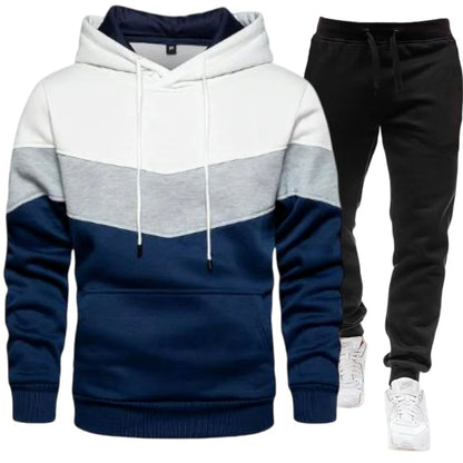 Conjunto  masculino com sweatshirt com capuz e calça. tudp com estilo e material de qualidade.