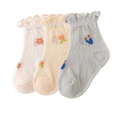3Pair/ meias Newborn Baby oSocks Summer Thin Casual Kids' Baby de  0 meses a 12 meses                    Seu bebê merece o melhor.  A escolha perfeita para o dia a dia.  Ideal para momentos especiais..  Seu bebê merece.