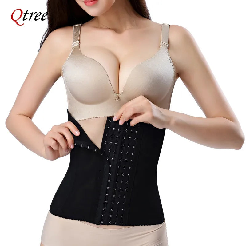Cinta  Slimming Waist Trainer Belt Shapewear Women Belly Cincher Body Shaper Fat Compression Strap Girdles Firm Hook Corset