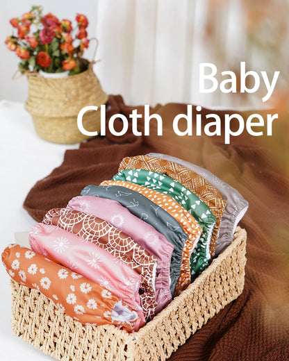 Fraldas de 3-15KG 3Pcs Set Pocket Diaper Suede Cloth Inner Washable&Reusable Absorbent Ecological Adjustable Baby Nappy Cover