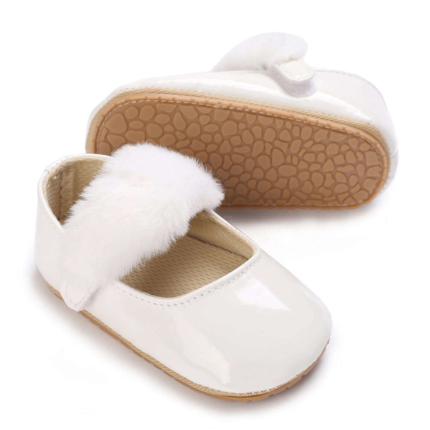 Baby Shoes Girl Rubber Sole Anti-slip Toddler First Walkers Infant Crib Shoes  Girl Moccasins