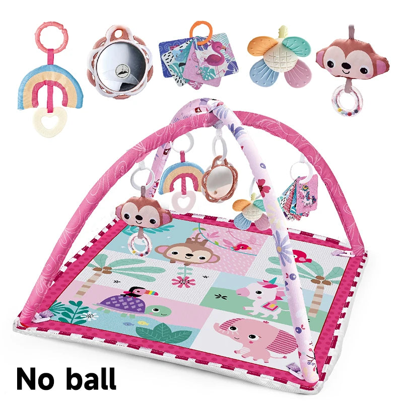 Multifunctional Fitness Frame Baby Crawling Blanket Play Mat Early Education Puzzle Game Activity Mat Newborn Gym Toys
