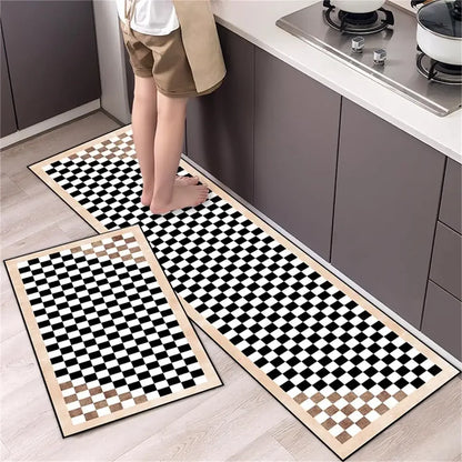 Kitchen Floor Mat Bedroom Living Room Long Bedside Area Rug Hallway Soft Washable Carpet Anti Slip Bathroom Entrance Doormat