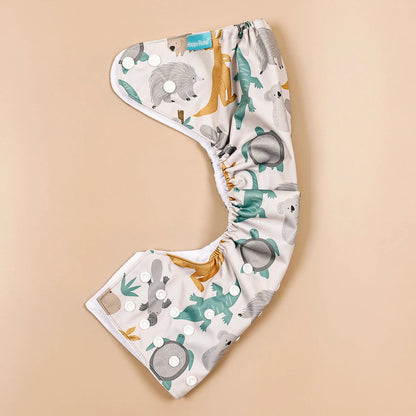 Fraldas de 3-15KG 3Pcs Set Pocket Diaper Suede Cloth Inner Washable&Reusable Absorbent Ecological Adjustable Baby Nappy Cover
