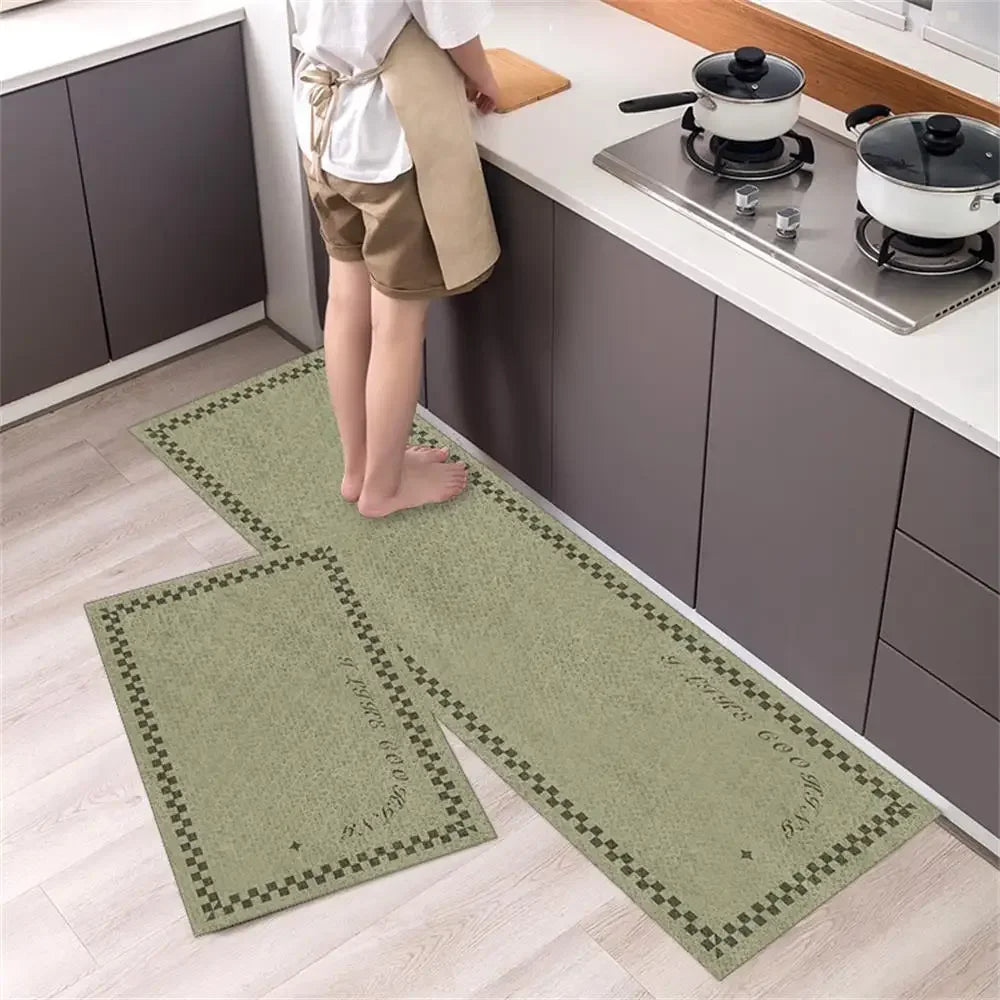 Kitchen Floor Mat Bedroom Living Room Long Bedside Area Rug Hallway Soft Washable Carpet Anti Slip Bathroom Entrance Doormat
