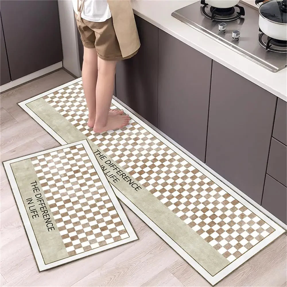 Kitchen Floor Mat Bedroom Living Room Long Bedside Area Rug Hallway Soft Washable Carpet Anti Slip Bathroom Entrance Doormat
