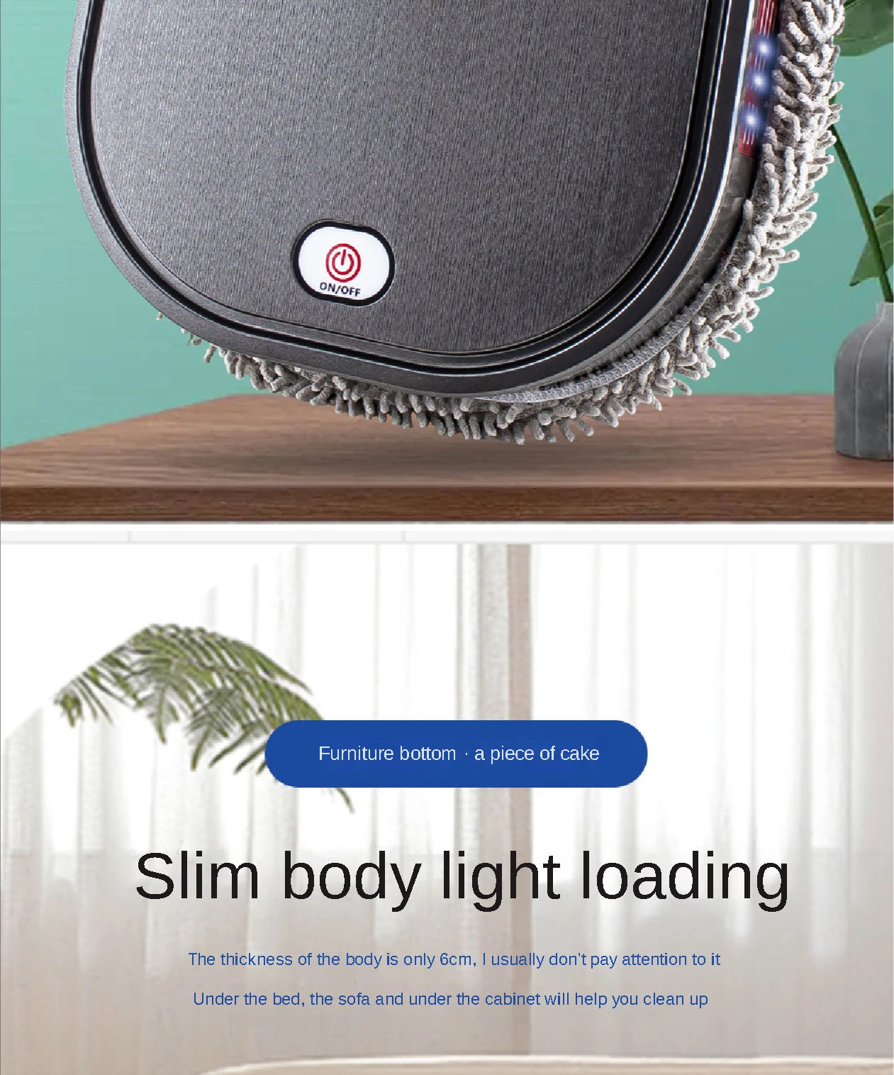 Intelligent Robot 3 in1 Dry Wet Sweep Mop Robot Vacuum Cleaner Rechargeable Smart Mopping Robot Spray Cleaner Home Mopping Robot