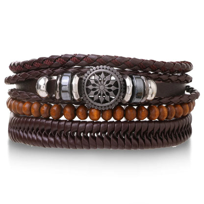 Pulseiras para homem e jovens elaboradas com materiais de alta qualidade conjunto de 4 pulseiras.. 