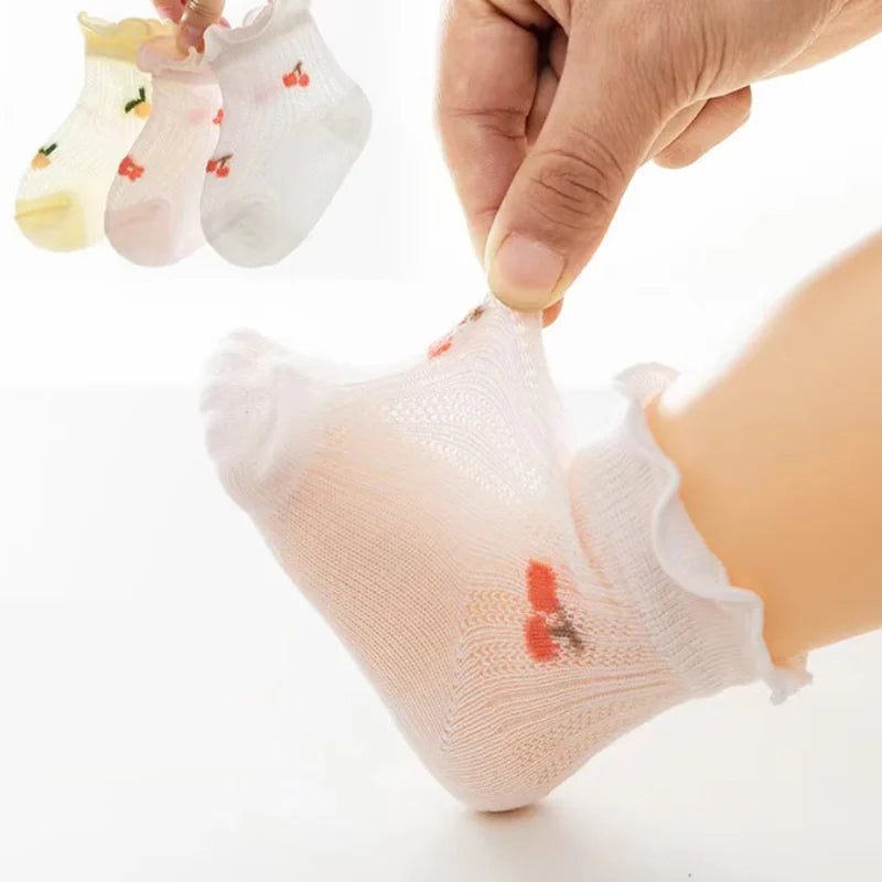 3Pair/ meias Newborn Baby oSocks Summer Thin Casual Kids' Baby de  0 meses a 12 meses                    Seu bebê merece o melhor.  A escolha perfeita para o dia a dia.  Ideal para momentos especiais..  Seu bebê merece.