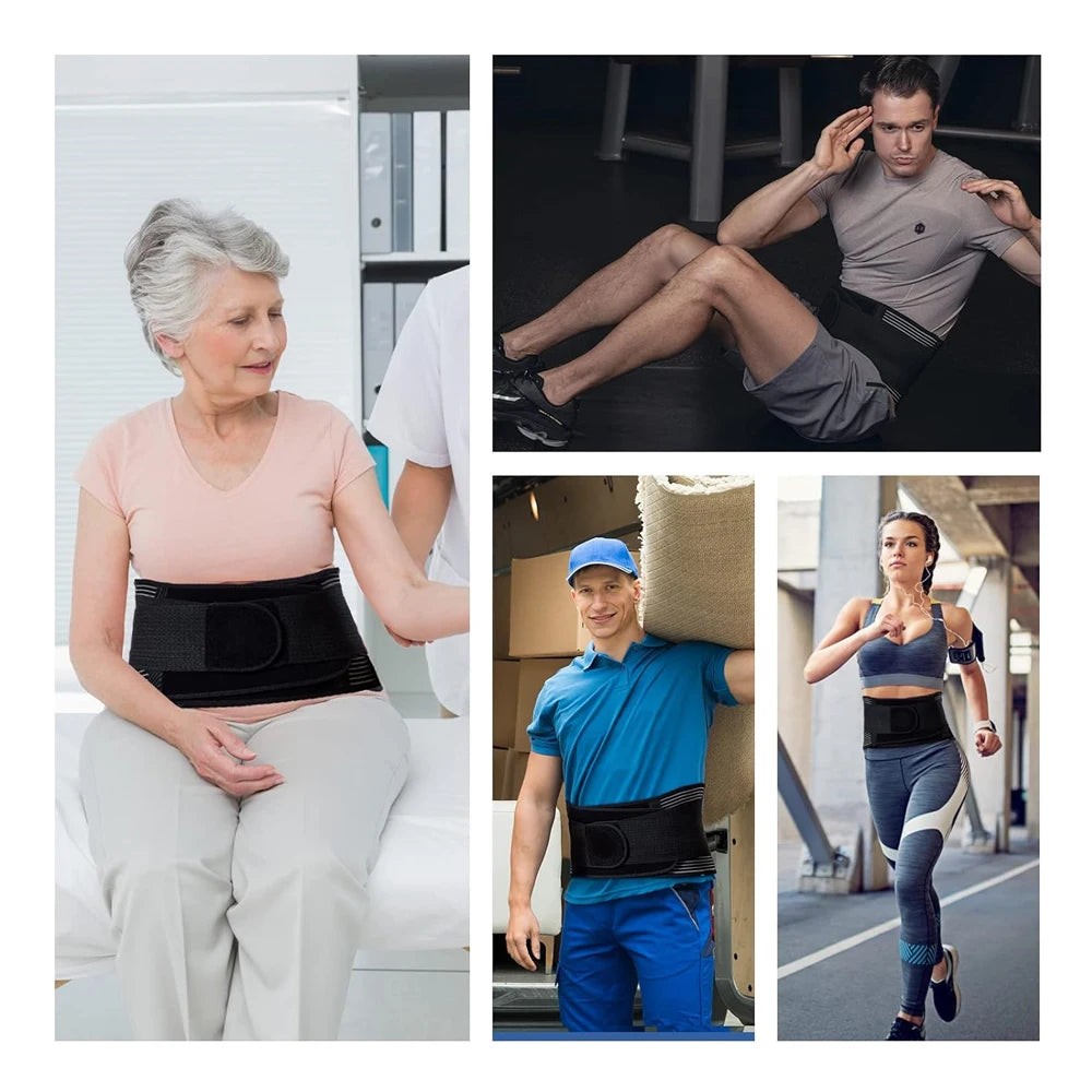 Breathable Back Brace for Relieve Lower Back Pain Women & Men - Waist Lumbar Lower Back Support Belt for Sciatica,Herniated Disc