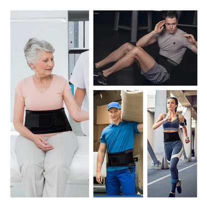 Breathable Back Brace for Relieve Lower Back Pain Women & Men - Waist Lumbar Lower Back Support Belt for Sciatica,Herniated Disc