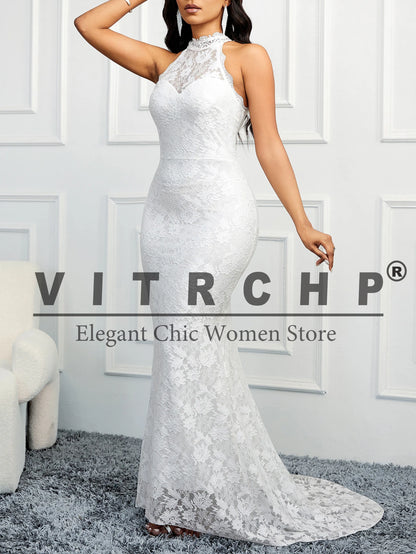 Luxury Wedding Dress Women  Mermaid Open Back V-Neck Lace Spaghetti Strap Bridal Gown Sweep Train Vestidos com rendas  colocadas com delicadez e a mão.