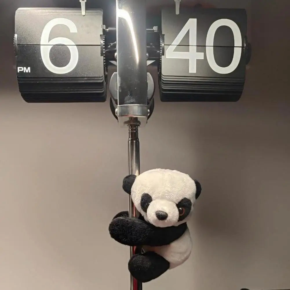 Mini Panda Clip Plush Toy Plushie Hanging Ornament PP Cotton Stuffed Living Room Curtain Decor Pendant Gift 10cm