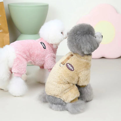 Winter Dog Clothes for Small Medium Dogs Boy Girl, Soft Flannel Puppy Pajamas Onesie Chihuahua Yorkie Warm Jumpsuit Pet Apparel