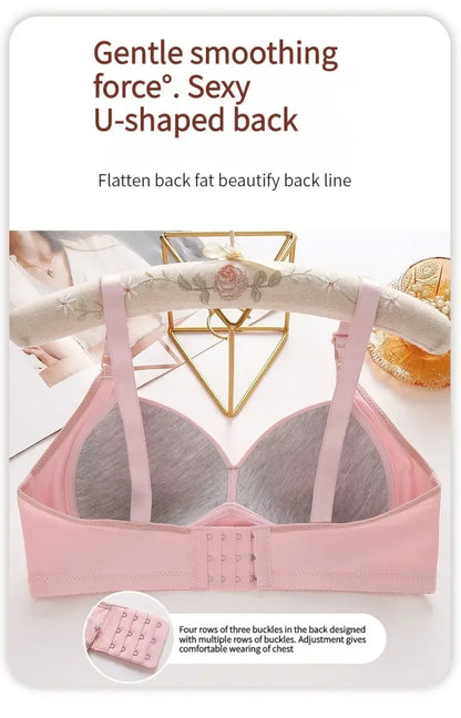 Sports Bra Bralette Sexy Large Size No Steel Ring Lingerie Push Up Breathable Women's Underwear Thin Cup Glossy Bras Mujer