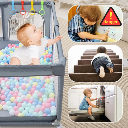 Baby Playpen For Children Safety Barrier For Newborn Playground Basketball Ball Pit Playpen Indoor Baby Playground