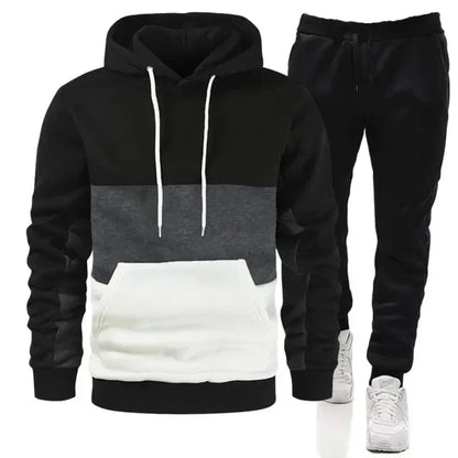 Moletom ou calça masculina, roupa esportiva casual, patch, alta qualidade, novo, 2 peças