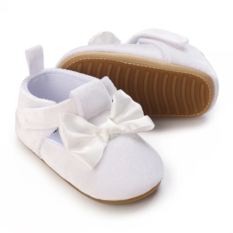 Baby Shoes Girl Rubber Sole Anti-slip Toddler First Walkers Infant Crib Shoes  Girl Moccasins