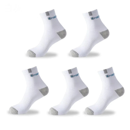 5 pares de meias de algodão tecido repiravel para homens, Descubra conforto e estilo.  Feito com carinho e qualidade para você.  Feito com carinho e qualidade para você.  Perfeito para seu dia.