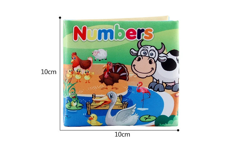 Livro de pano macio para bebês para recém-nascidos de 0 a 12 meses, livro 3D, família animal, cognitivo, Montessori, brinquedos educativos iniciais para crianças, presente