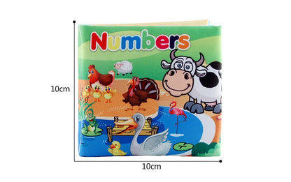 Livro de pano macio para bebês para recém-nascidos de 0 a 12 meses, livro 3D, família animal, cognitivo, Montessori, brinquedos educativos iniciais para crianças, presente