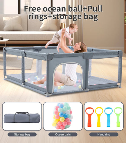 Baby Playpen For Children Safety Barrier For Newborn Playground Basketball Ball Pit Playpen Indoor Baby Playground