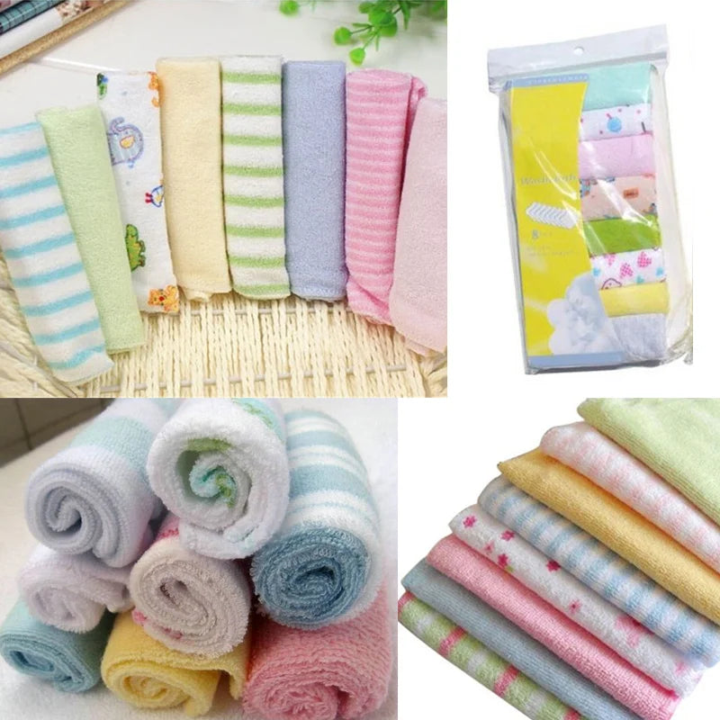 8PCS toalhinhas de rosto para seu bebe.criancas, absorventes.ideal para levar consigo para qualquer lado  e escolinha tabem.