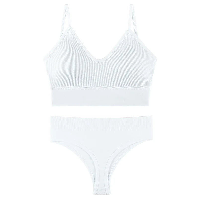 Underwear for women with  gathered in a thin style without steel rings, large size sports suspender vest, French tr