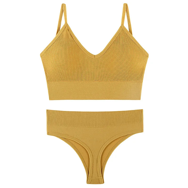 Underwear for women with  gathered in a thin style without steel rings, large size sports suspender vest, French tr