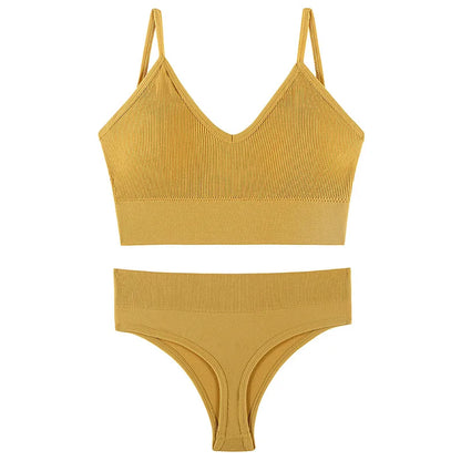 Underwear for women with  gathered in a thin style without steel rings, large size sports suspender vest, French tr